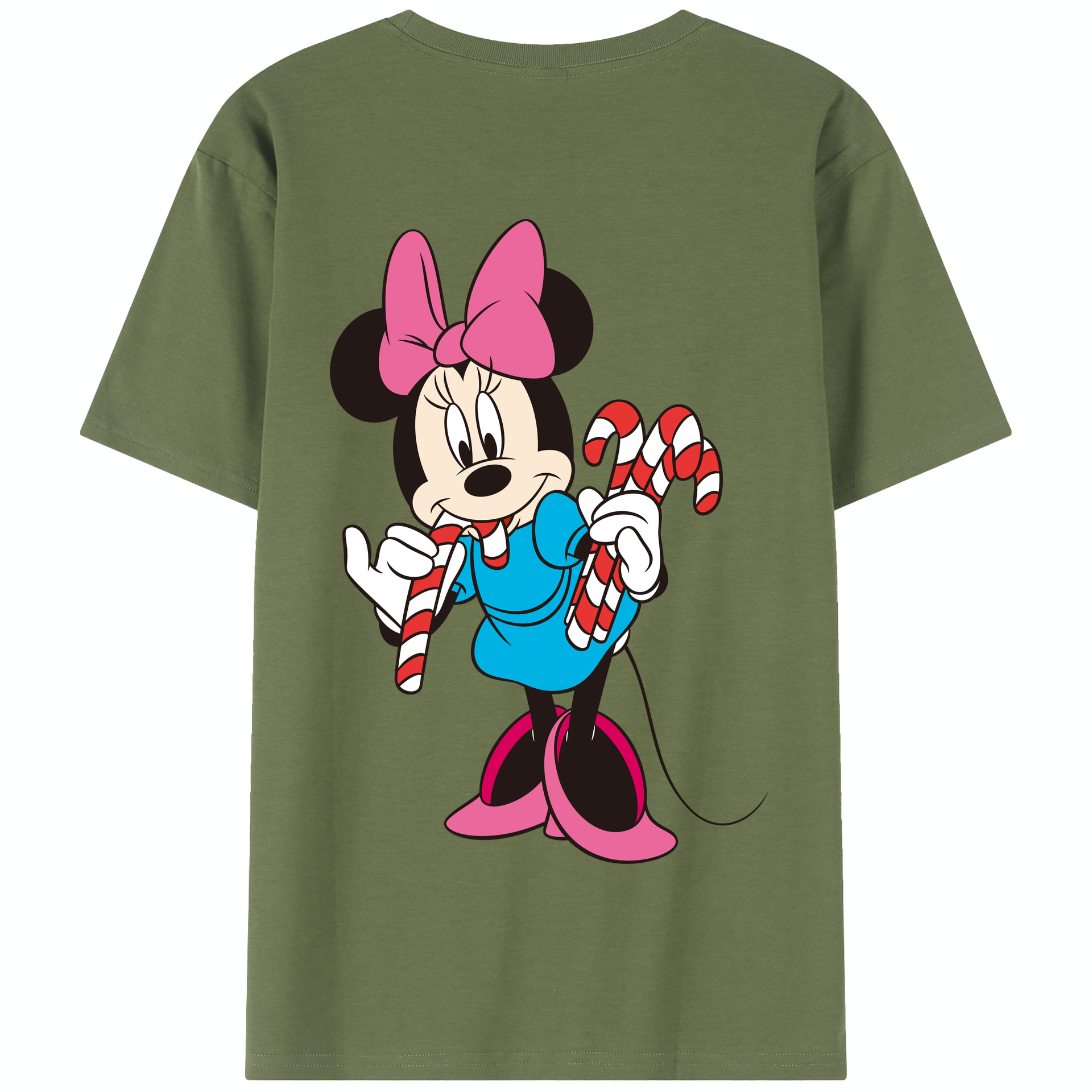 （画像用） ミッキーマウス Mickey Mouse 綿100％半袖Tシャツ（背面プリント）